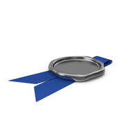 Blue Ribbon with Wax Stamp PNG & PSD Images