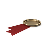 Red Ribbon with Wax Stamp PNG & PSD Images