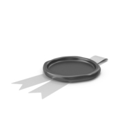 Silver Ribbon with Wax Stamp PNG & PSD Images