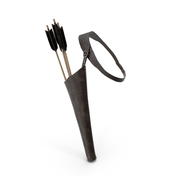 Leather Quiver with Arrows PNG & PSD Images