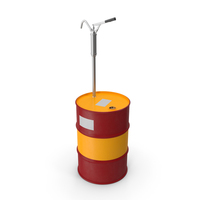 Lever Hand Pump with Oil Drum PNG & PSD Images