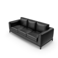 Sofa Black Leather PNG & PSD Images