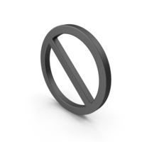 Prohibition Symbol Black PNG & PSD Images