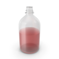 Laboratory Bottle Small With Acetone PNG & PSD Images