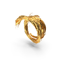 Gold Vortex Tunnel PNG & PSD Images