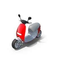 Smart Scooter Gogoro Red PNG & PSD Images