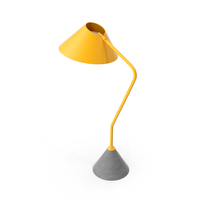 FLAMINGO Modern Yellow Table Lamp PNG & PSD Images