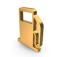 GAS Station Symbol Gold PNG & PSD Images