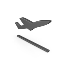 Plane Take Off Symbol Black PNG & PSD Images