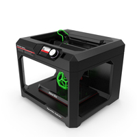 3D打印机Makerbot复制器PNG和PSD图像