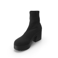 Women's Boots Black PNG & PSD Images