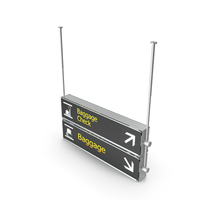 Airport Signs Baggage Check PNG & PSD Images