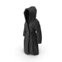 Women's Down Coat Black PNG & PSD Images