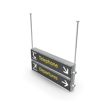 Airport Signs Telephone Departures PNG & PSD Images