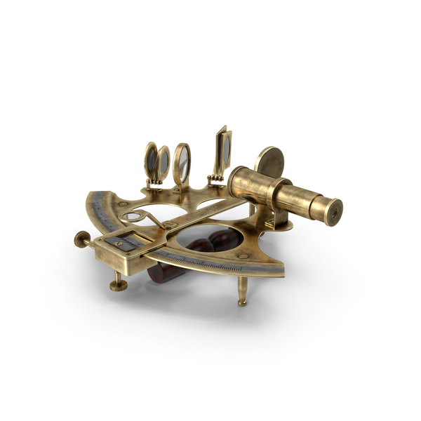 Antique Brass Ship Sextant PNG & PSD Images
