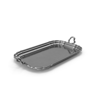 Antique Serving Silver Tray PNG & PSD Images