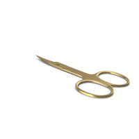 Golden Manicure Scissors PNG & PSD Images