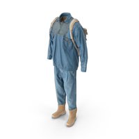Men's Jeans Pullover Boots Backpack T-shirt Beige Blue PNG & PSD Images