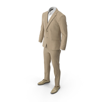 Men's Suit Beige PNG & PSD Images