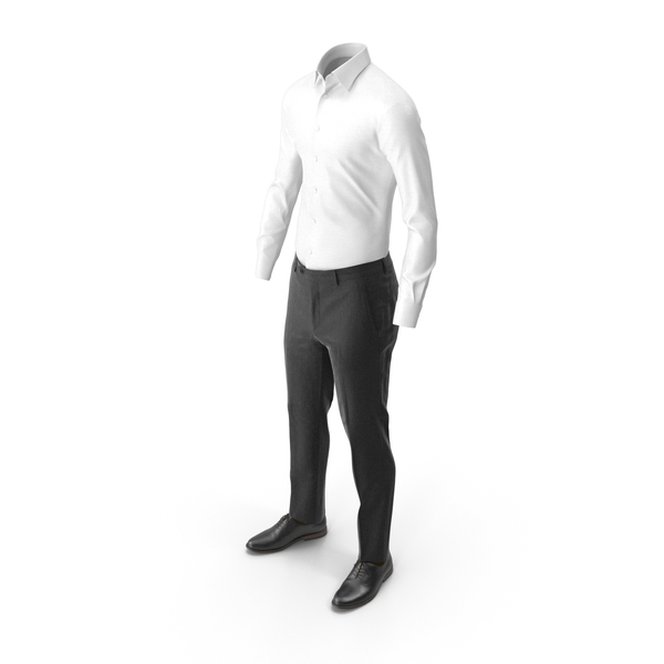 Men's Pants Shirt Shoes Black PNG Images & PSDs for Download