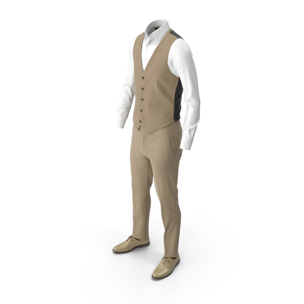Buy One Click Stylish Waistcoat & Trouser Set for Mens Light Brown 36 at  Amazon.in