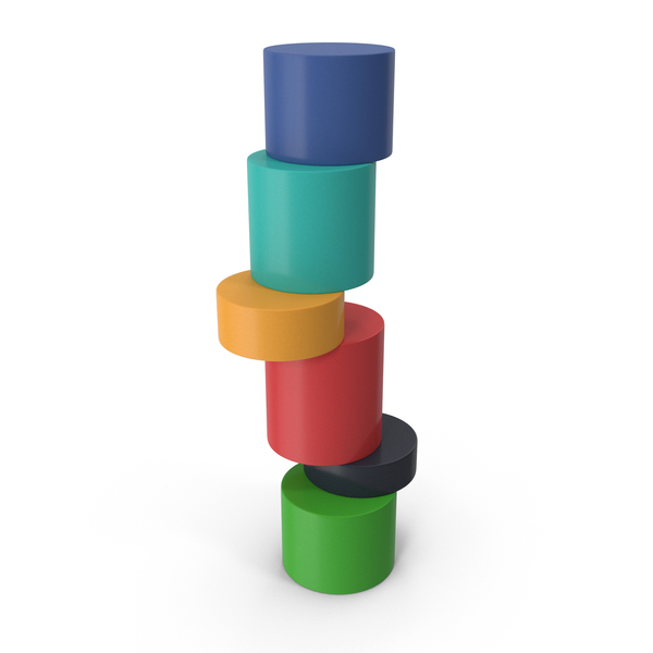 Infographic Cylinder Ladder Chart PNG & PSD Images