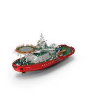 Asymmetric Icebreaker Baltika Oblique PNG & PSD Images