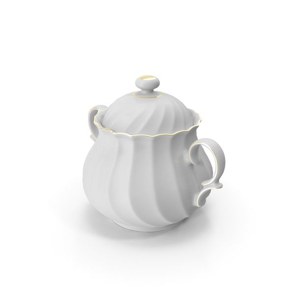 Porcelain Sugar Pot PNG & PSD Images