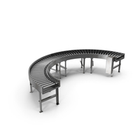 Bend Roller Conveyor Motorised PNG & PSD Images