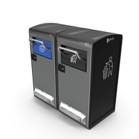 Bigbelly General Waste and Recycling Station PNG & PSD Images