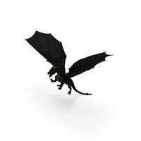 Black Dragon Flying PNG & PSD Images