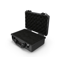 Black Pelican Case with Foam PNG & PSD Images