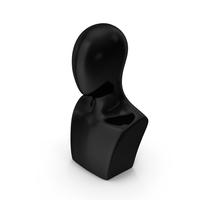 Black Plastic Egghead Male Display Head PNG & PSD Images