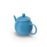Blue Classic Ceramic Teapot PNG & PSD Images