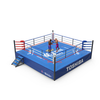 Boxers Fighting In Boxing Ring PNG & PSD Images
