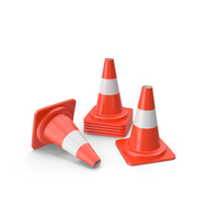 Traffic Cones Small PNG & PSD Images