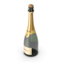 Champagne Bottle Krug Foil Top Opened PNG & PSD Images