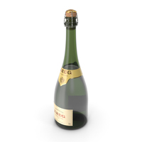 Champagne Bottle Krug Foil Top Removed PNG & PSD Images