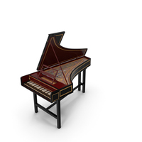Classic Harpsichord Keyboard PNG & PSD Images