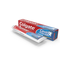 Colgate Toothpaste Box and Tube PNG & PSD Images