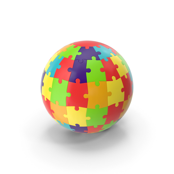 Colored Puzzle Globe PNG & PSD Images
