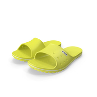 Crocs Crocband Slide Yellow PNG & PSD Images