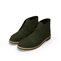 Suede Chukka Boots Green PNG & PSD Images
