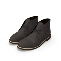 Suede Chukka Boots Gray PNG & PSD Images