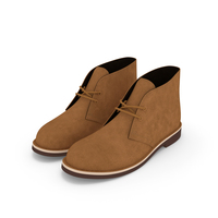 Suede Chukka Boots Beige PNG & PSD Images