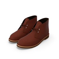 Leather Chukka Boots Brown PNG & PSD Images