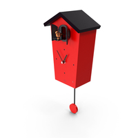 Cuckoo Clock Red PNG & PSD Images