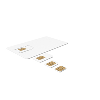 Different Sizes Sim Card Generic PNG & PSD Images