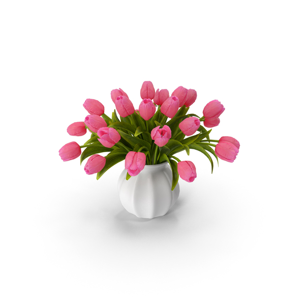 Tulips Bouquet Pink PNG & PSD Images