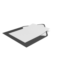 Black Envelope and Paper Card PNG & PSD Images